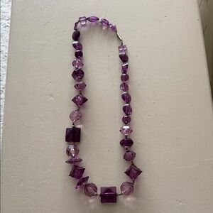 Elegant Purple Beaded Necklace